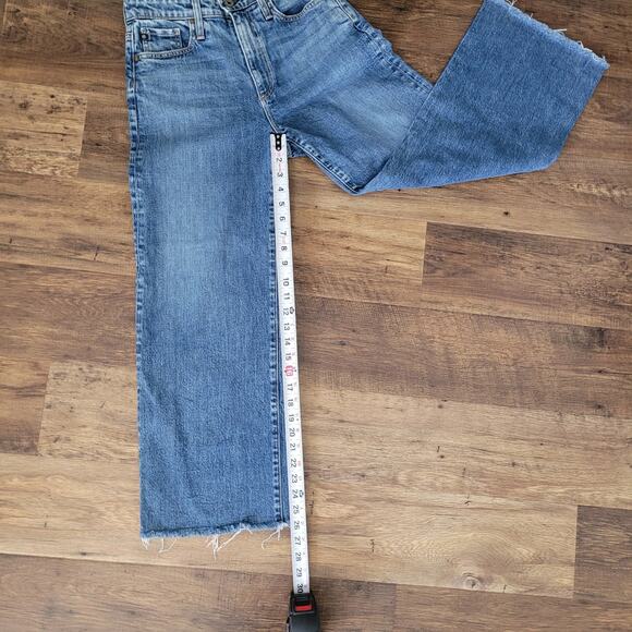 AG Adriano Goldschmied The Etta Women's Size 26 High Waisted Jeans Wide Leg Crop - Picture 3 of 16